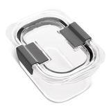 Rubbermaid Brilliance™ Rectangular Clear Leak-Proof Food Storage Container with Airtight Seal, 308-mL Front_Three_Fourths_Angled_Right