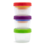 Surelock Nestable Clear Plastic Food Storage Container Set with Lids Front_Flat
