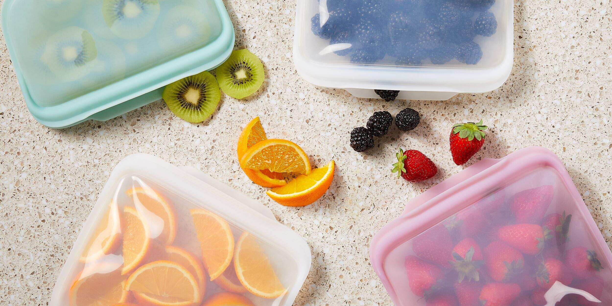 Vida By PADERNO Reusable Food Grade Silicone Snack Bag CloseUp