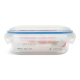 Snaplock Clear Rectangular Clear Food Storage Container, Nestable, 700-mL Front_Flat