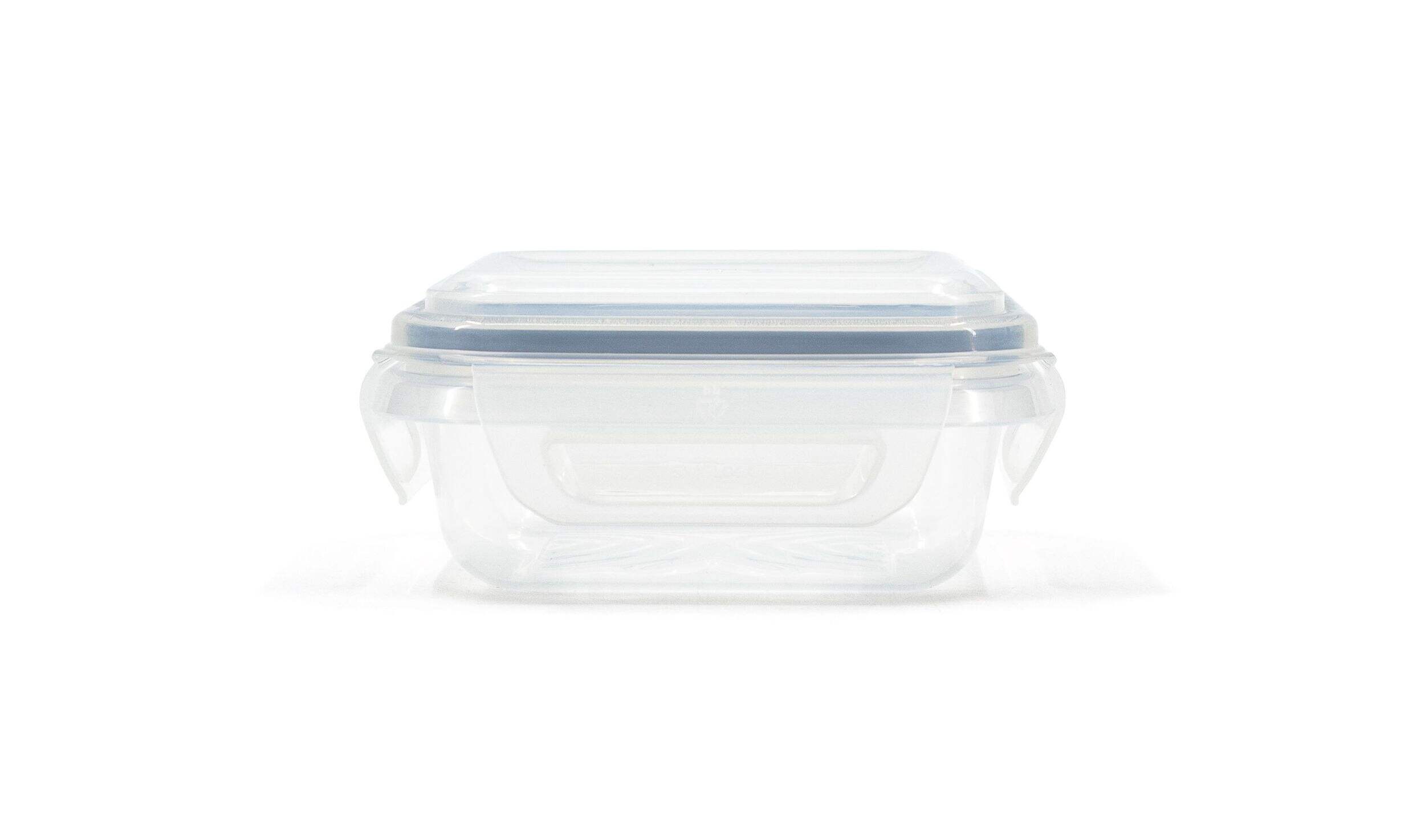 Snaplock Clear Rectangular Clear Food Storage Container, Nestable, 250-mL Front_Elevated