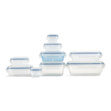 Snaplock Food Storage Container Set with Airtight & Leakproof Seal, Nestable, 9 Count Front_Flat