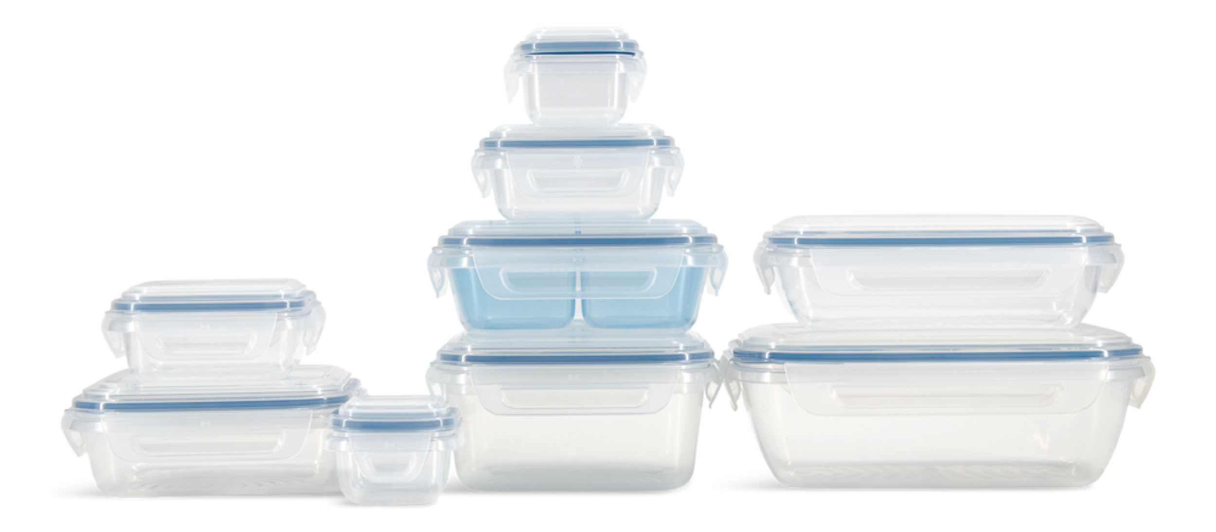 Snaplock Clear Food Storage Container Set with Airtight & Leakproof