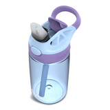 Bouteille d'eau lavable avec paille réutilisable pour enfants Contigo avec couvercle AUTOSPOUT<sup>MD</sup>, pervenche et améthyste, 14 oz Front_Three_Fourths_Angled_Left