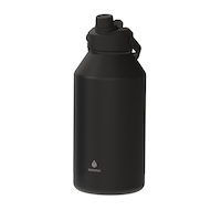 Bouteille d'eau à double paroi en acier inoxydable avec couvercle rabattable à deux ouvertures Manna, 64 oz