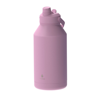 Manna Dual Mouth Flip Lid Double Wall Stainless Steel Water Bottle, 64-oz Front_Angled_Left