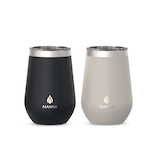 Manna Insulated Stainless Steel Tumbler with Lid, 12-oz, 2-pk Front_Flat