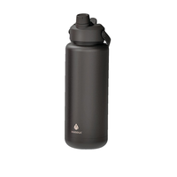 Bouteille d'eau isotherme sous vide à double paroi à deux goulots et poignée sur le dessus Manna, 32 oz