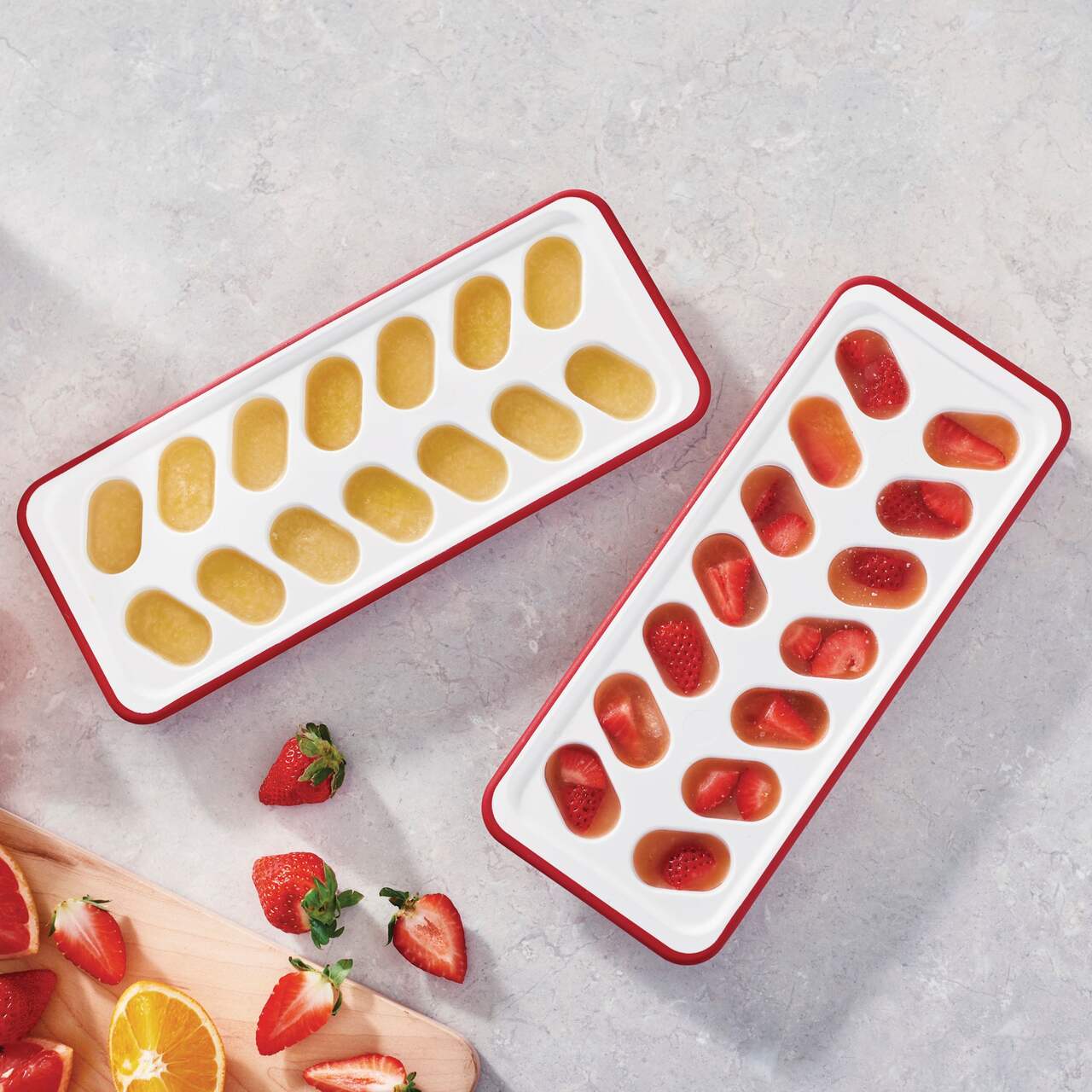 Rubbermaid Easy Release Flexible Dual-Material Ice Cube Tray 