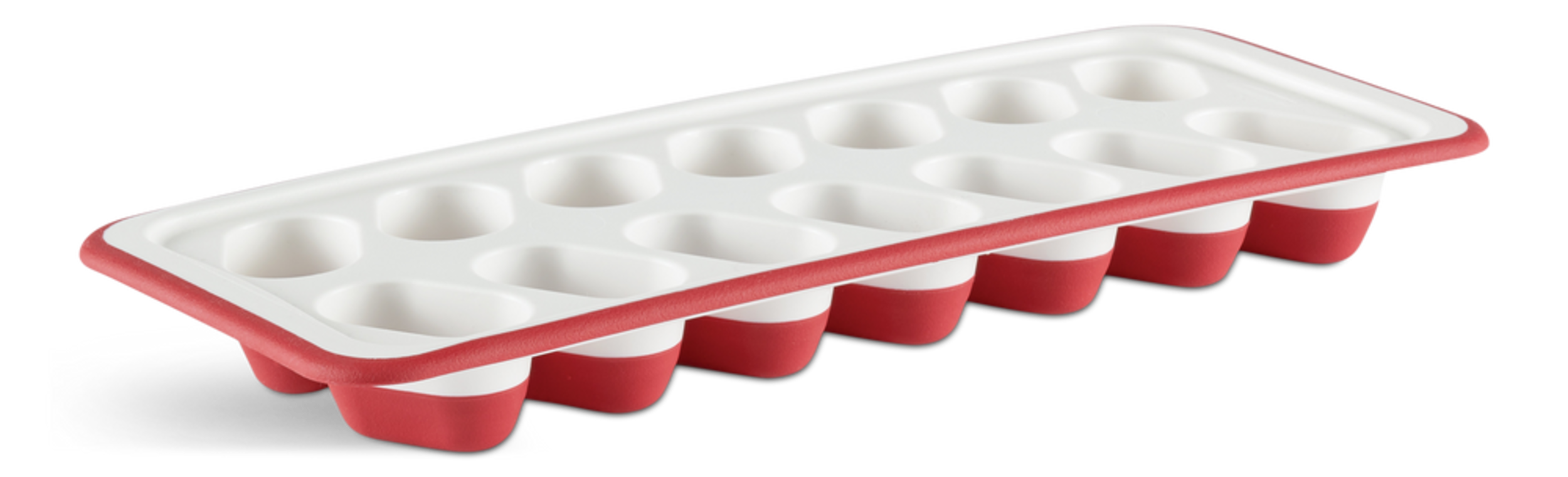 Rubbermaid Flexible Easyrelease Ice Cube Tray, BPAFree, Nestable, Red