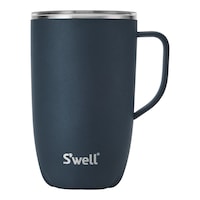 S'well Insulated Stainless Steel Reusable Travel Mug with Handle, 16-oz Front_Flat