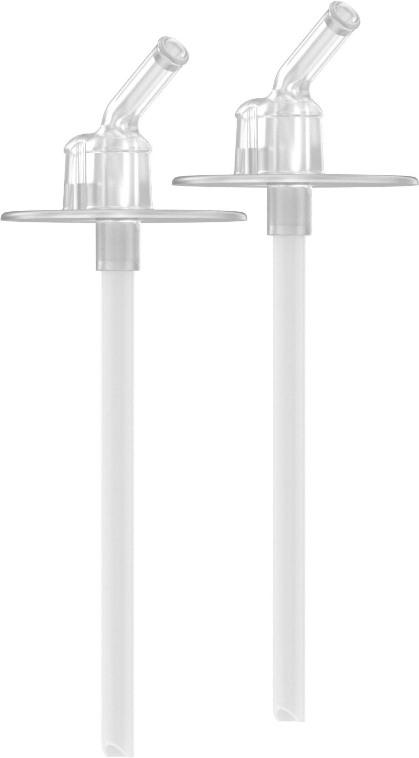 Thermos F401 Replacement Drinking Straws for 12-oz Water Bottles, White, 2-pc Front_Angled_Right