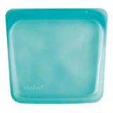 Stasher Reusable Silicone Sandwich Bag Food Storage with Airtight Seal, Assorted, 440-mL Front_Flat