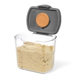 Starfrit Dry Food ProKeepers Plastic Food Storage Container Set with Airtight Seal, 4 Count Front_Angled_Left