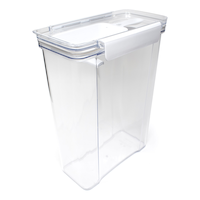 DryLock Tritan Pantry Plastic Food Storage Container with Airtight Seal, 4-L Front_Three_Fourths_Angled_Left