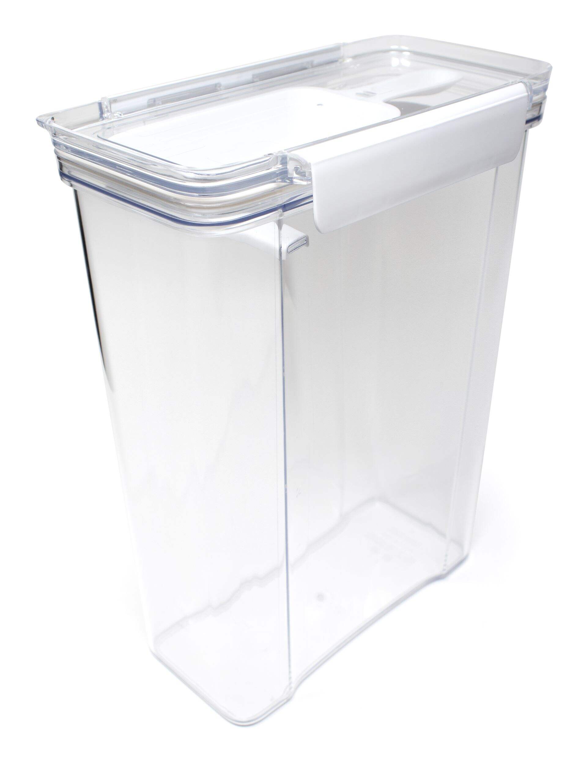 DryLock Tritan Pantry Plastic Food Storage Container with Airtight Seal, 4-L Front_Three_Fourths_Angled_Left