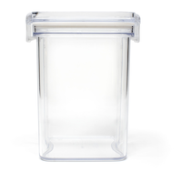DryLock Tritan Pantry Plastic Food Storage Container with Airtight Seal, 1-L Front_Flat