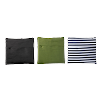 Core Home Reusable Nylon Shopping Food Storage Bags Holds Up to 35lbs, 3-pk Front_Flat