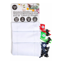 Core Home Reusable Polyester Produce Food Storage Bags, 9-pk Front_Flat