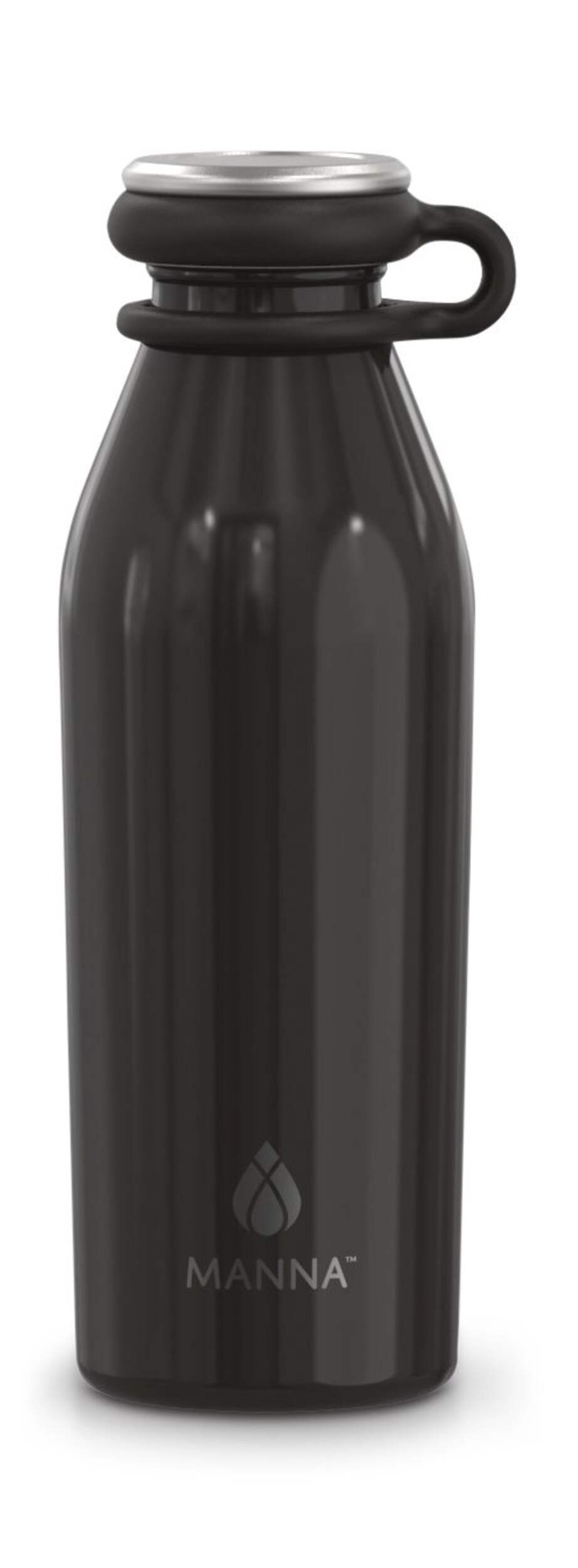 MANNA Modern Insulated Stainless Steel Water Bottle, 355-mL Front_Flat
