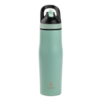 Gourde isotherme en acier inoxydable MANNA Rezi avec paille rabattable, 651 mL Front_Flat