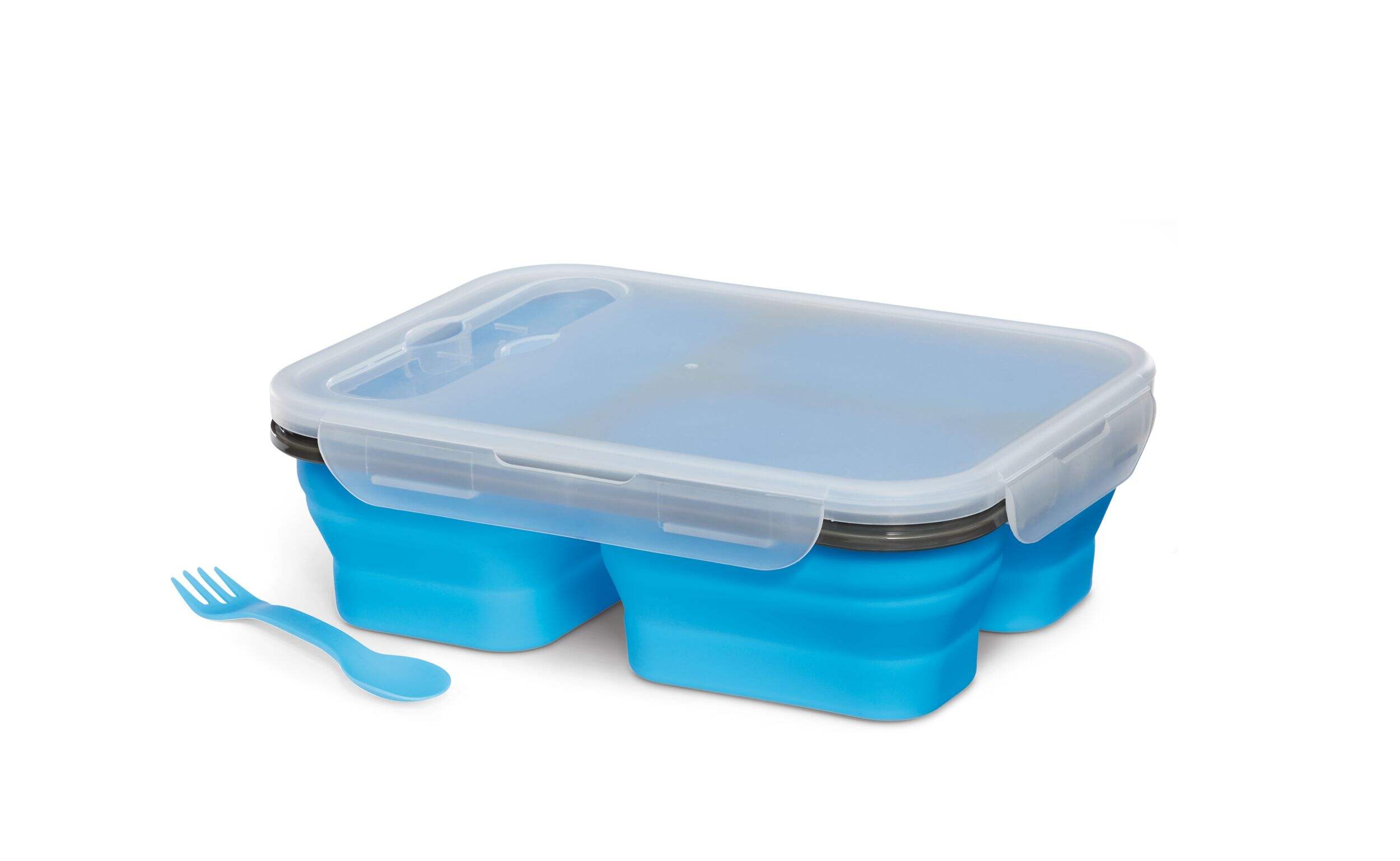 MASTER Chef Silicone Collapsible Bento Lunch Box Non-Stick, 1.10-L Front_Angled_Right