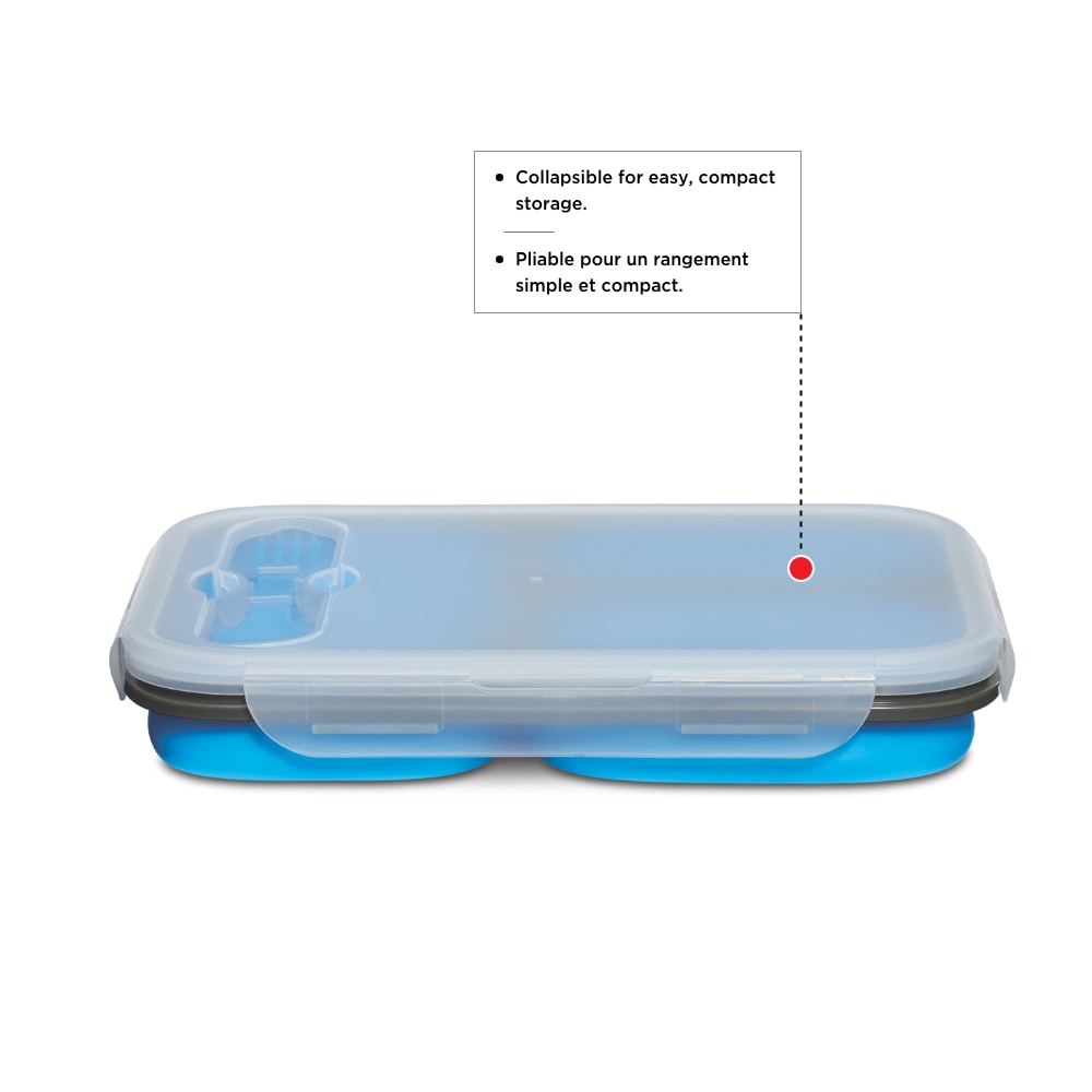 MASTER Chef Silicone Collapsible Bento Lunch Box NonStick, 1.10L