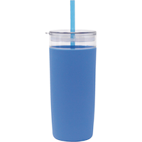 MASTER Chef Silicone Tumbler with Lid and Straw, 887-mL Front_Elevated
