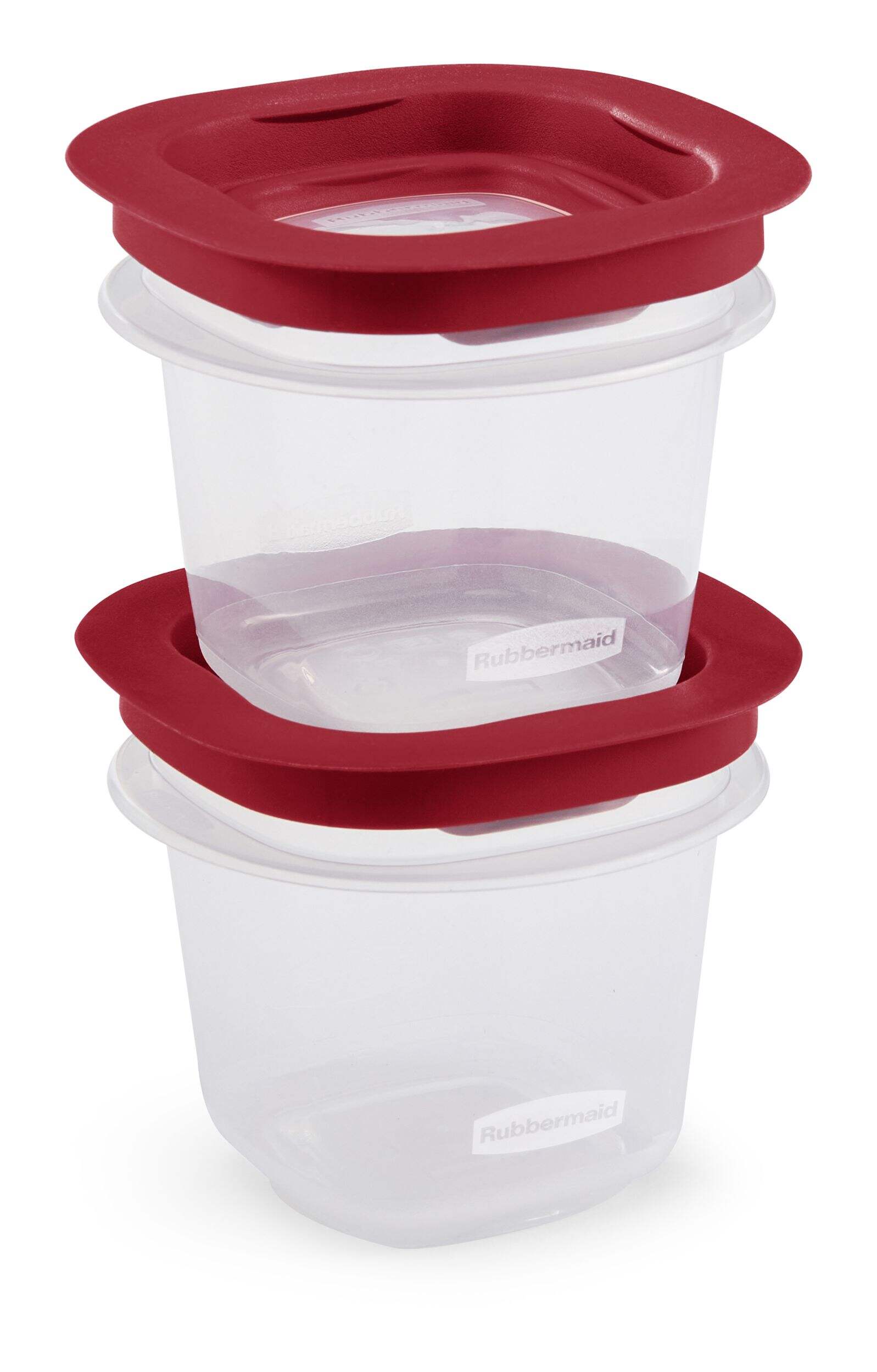 Rubbermaid Press & Lock Food Storage Container, Leak-Proof Lid, BPA-Free, 118 mL (0.5 Cup), 2 Pack Front_Angled_Right