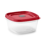 Rubbermaid Press & Lock Food Storage Containers with Leak-Proof Lids, BPA-Free, 3 Count Front_Three_Fourths_Angled_Right