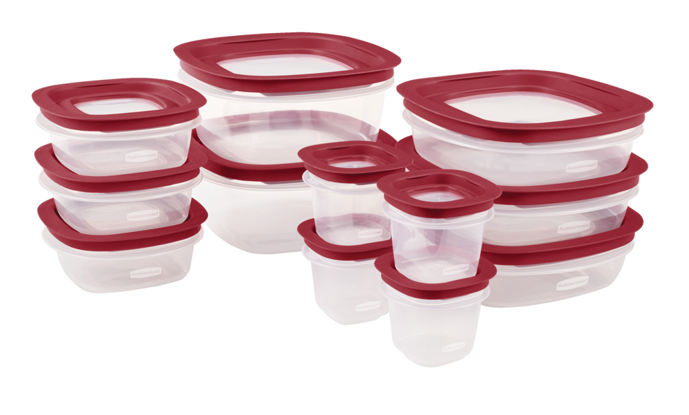 Rubbermaid Press  Lock Plastic Food Storage Container Set with Leak-Proof  Lid, 24-pc Canadian Tire