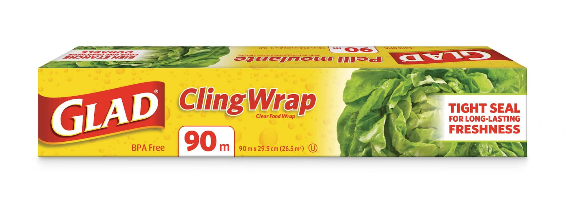 Glad Cling Wrap Food Plastic Wrap, 295-ft | Canadian Tire