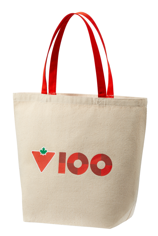 Canadian Tire 100th Anniversary Canvas Reusable Shopping Bag Canadian