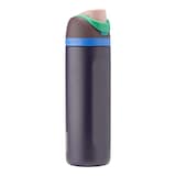 Owala FreeSip® Stainless Steel Insulated Portable Reusable Water Bottle with Built-in Straw, Assorted Colours, 24-oz Front_Three_Fourths_Angled_Right