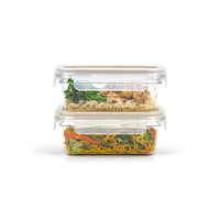 Clearlock Rectangular Food Storage Container Set with Tritan™ Base and Lids, Nestable, 2 Count