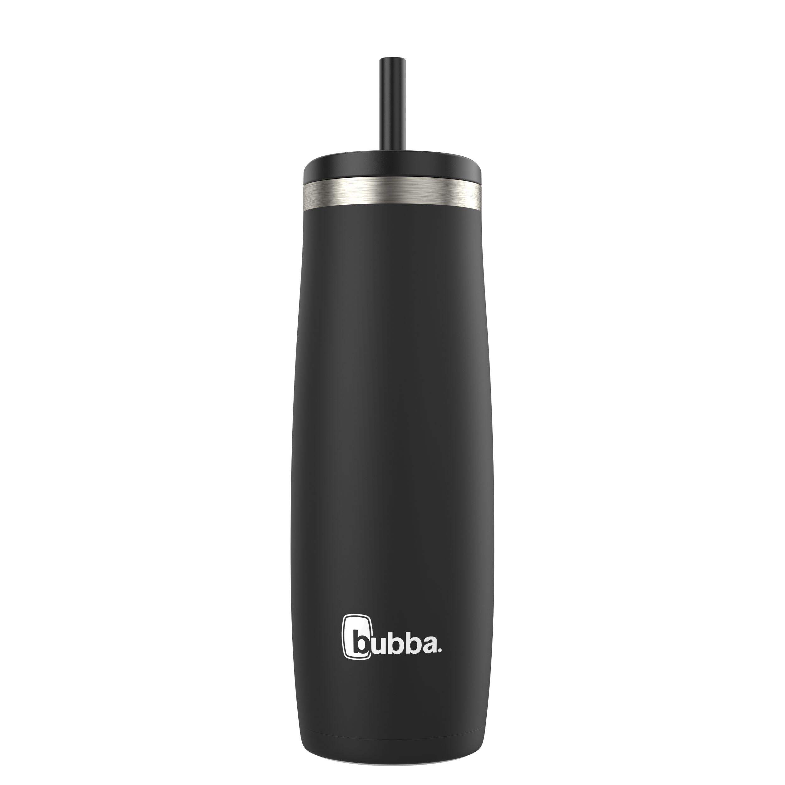 Bubba Radiant Stainless Steel Portable Water Bottle, Insulated, Black, 24-oz Front_Flat
