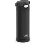 Thermos Stainless Steel Insulated Hydration Bottle with Locking Lid, Black, 16-oz Front_Three_Fourths_Angled_Right