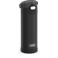 Thermos Stainless Steel Insulated Hydration Bottle with Locking Lid, Black, 16-oz