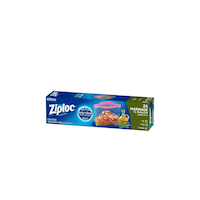 Ziploc Mess Free All-Purpose Plastic Marinade Bag, 8-Cup, 24-pk Front_Angled_Left
