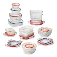 LockNLock by Starfrit Easy Match Leakproof Plastic Food Storage Container Set with Airtight Clip Lid, 30-pc Composite_or_Mixed