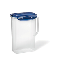 LockNLock by Starfrit Tall Plastic Juice Container with Airtight Lid, 2-L