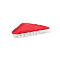 LockNLock by Starfrit Leakproof Plastic Pizza Slice Container with Airtight Lid, BPA Free Front_Angled_Left