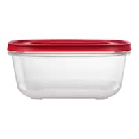 Rubbermaid Easy Store Square Plastic Food Storage Container, Stackable, 14-Cup Front_Elevated