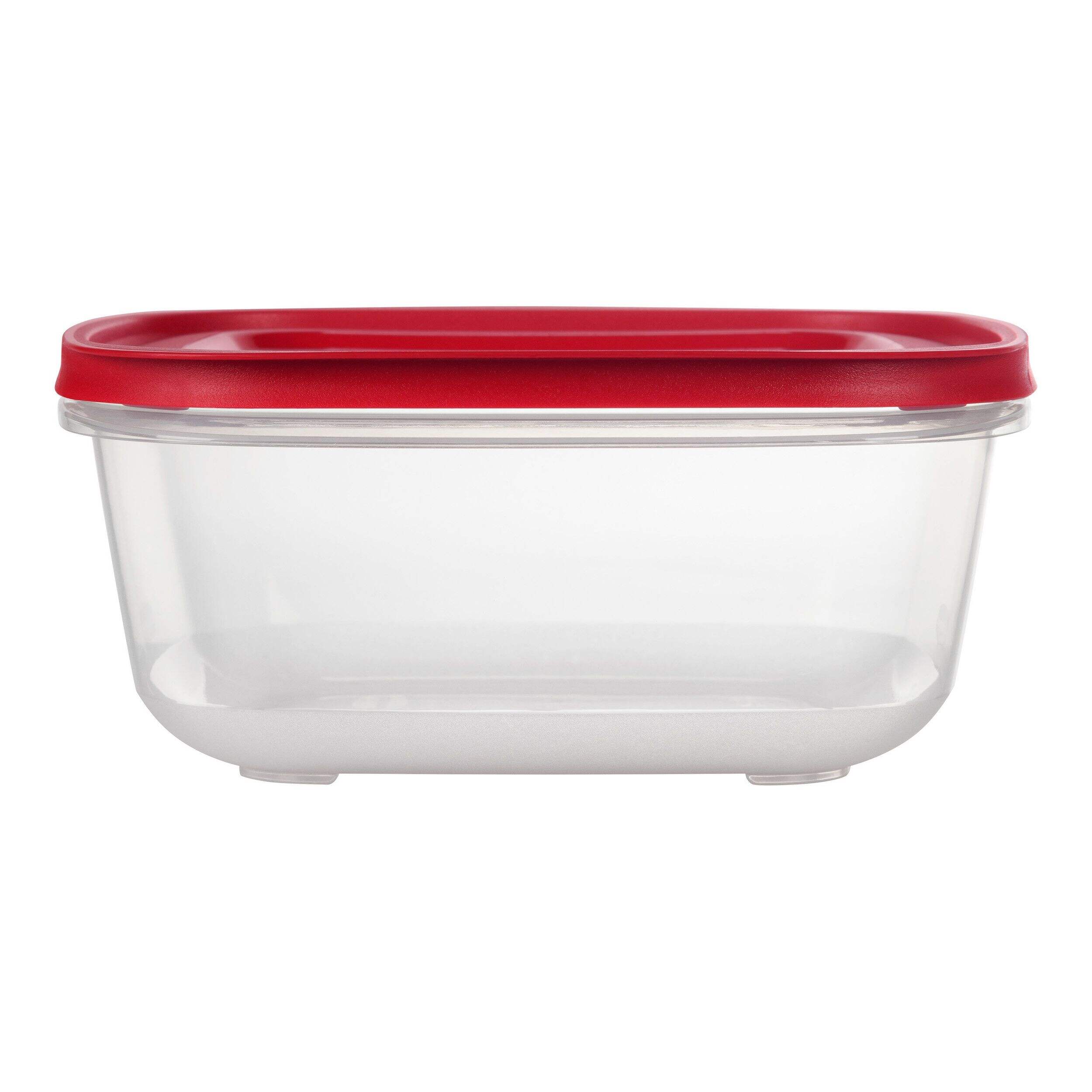 Contenant pour aliments carré en plastique Rubbermaid Easy Store, empilable, 14 tasses Front_Elevated