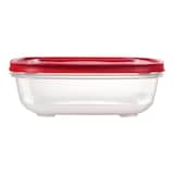 Rubbermaid Easy Store Rectangular Food Storage Container, Stackable, 14-Cup Front_Elevated