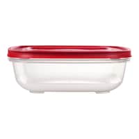 Rubbermaid Easy Store Rectangular Food Storage Container, Stackable, 14-Cup Front_Elevated