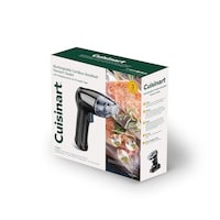 Cuisinart Cordless Handheld Vacuum Sealer with 20 Bags, Black Front_Angled_Left