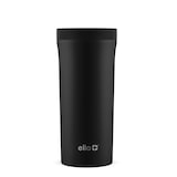 ello Arabica Vacuum Insulated Stainless Steel Travel Mug with Leakproof Slider Lid, Black, 14-oz Front_Flat