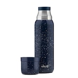 ello Therma Vacuum Insulated Stainless Steel Bottle with Lid, Speckle, 32-oz Front_Flat