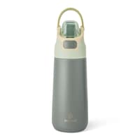 Manna Tandem Eco Stainless Steel Insulated Bottle with Permalock Lid, Midnight, 16-oz Front_Flat